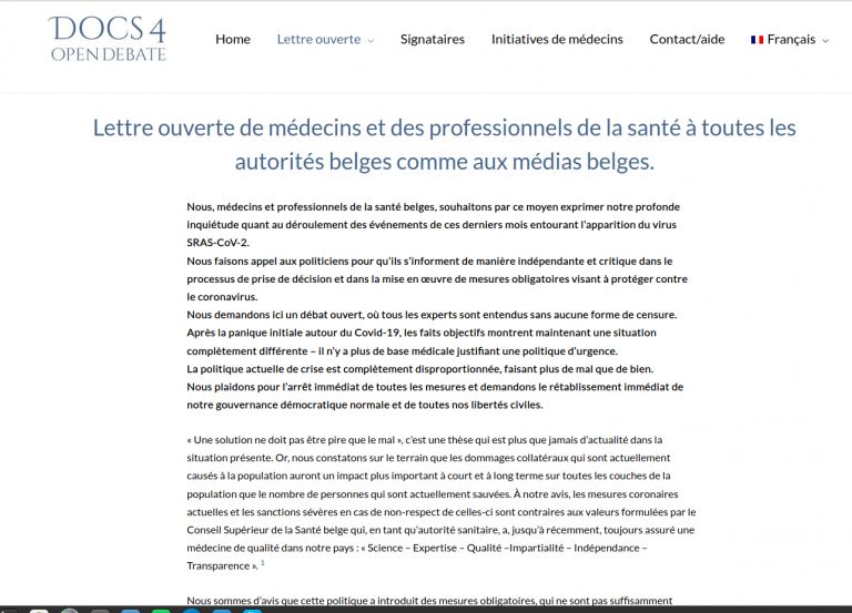 « Il n’y a plus de base médicale justifiant une politique d’urgence »
