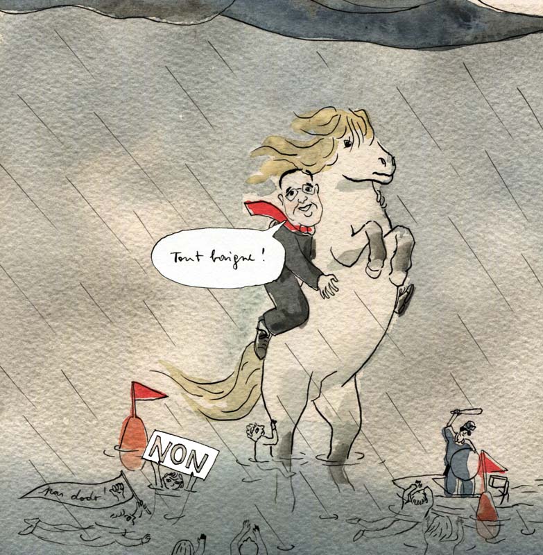 DEMI-TOUR À GAUCHE, GAUCHE !