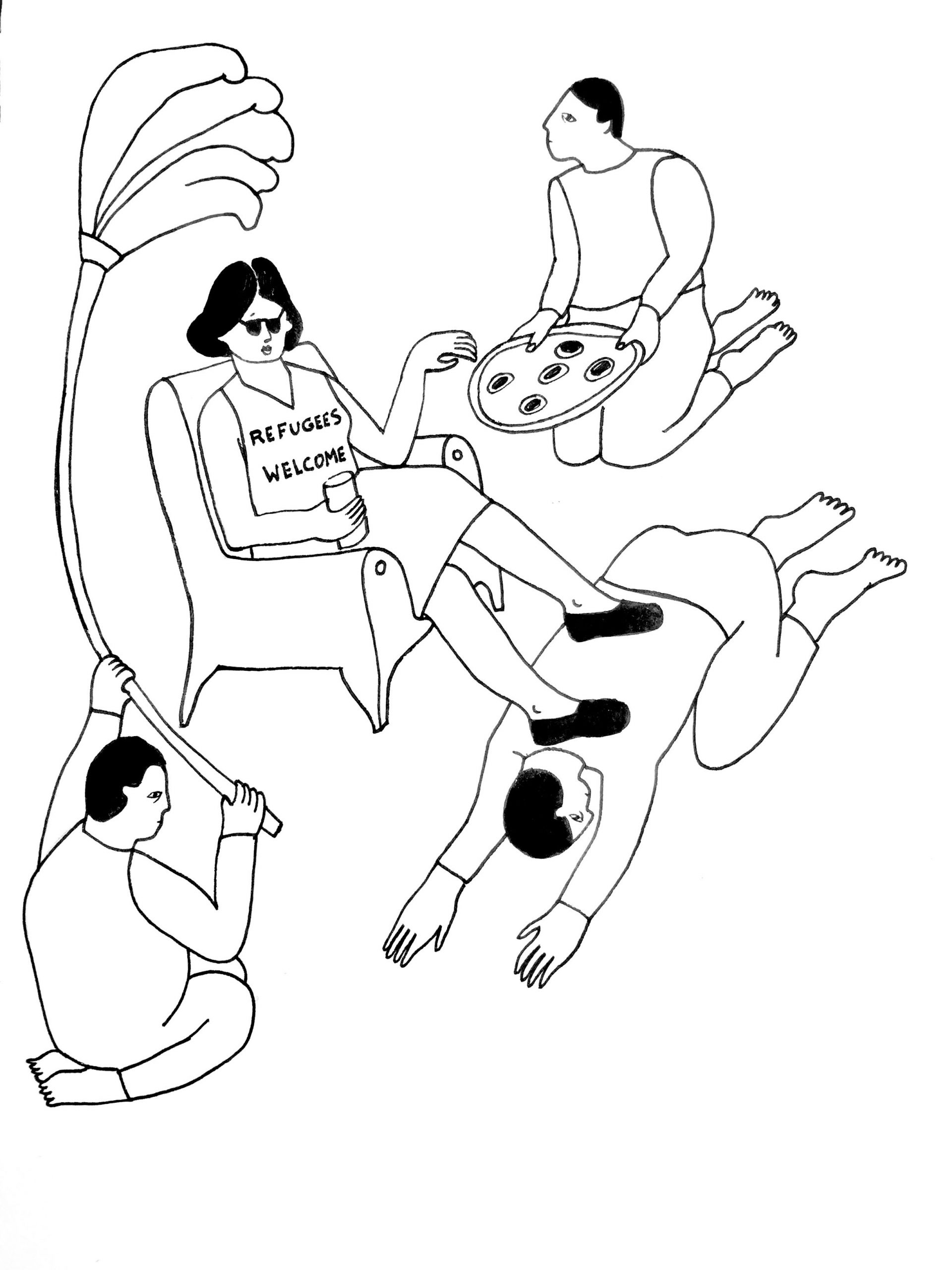 « REFUGEES WELCOME » : PATRONS ET CLASSE MOYENNE BOURGEOISE MAIN DANS LA MAIN