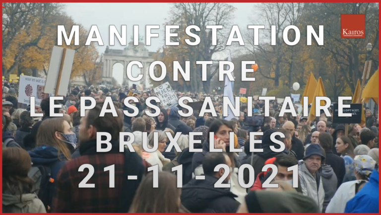 Demonstratie in Brussel op zondag 21 november 2021 tegen gezondheidsmaatregelen