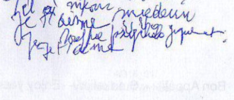 Je kleine notities zijn ontroerend