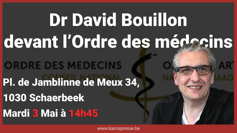 Dr David Bouillon voor de Franse Medische Associatie