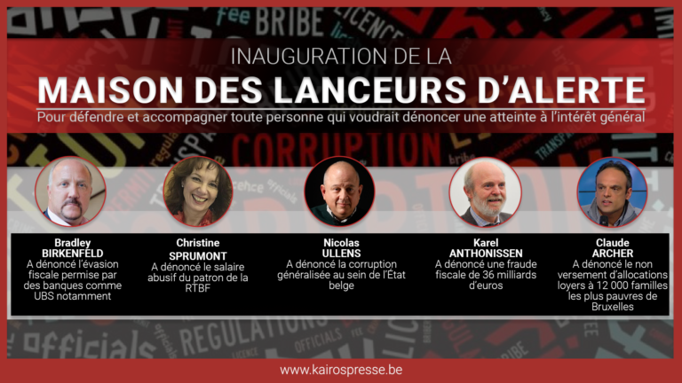Inauguration de la Maison des Lanceurs d&rsquo;Alerte Belgique