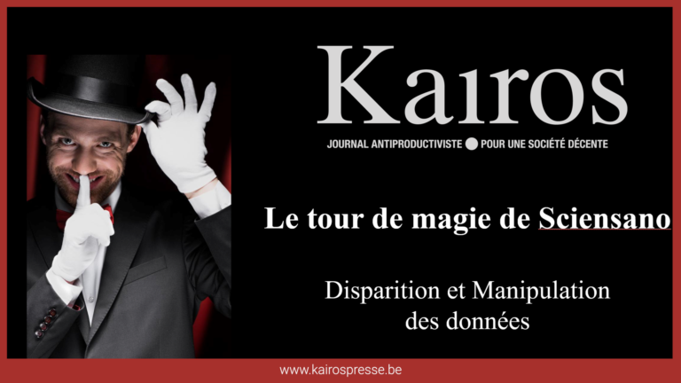 Le tour de magie de Sciensano