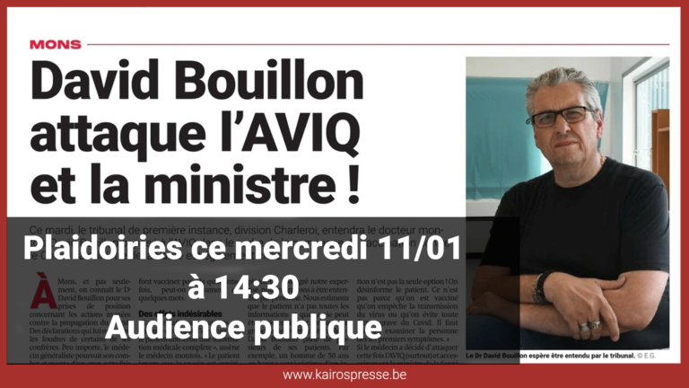 Dr David BOUILLON attaque l&rsquo;AVIQ et la ministre
