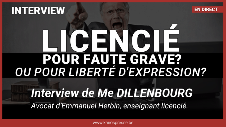 Licencié pour faute grave, ou pour liberté d&rsquo;expression?
