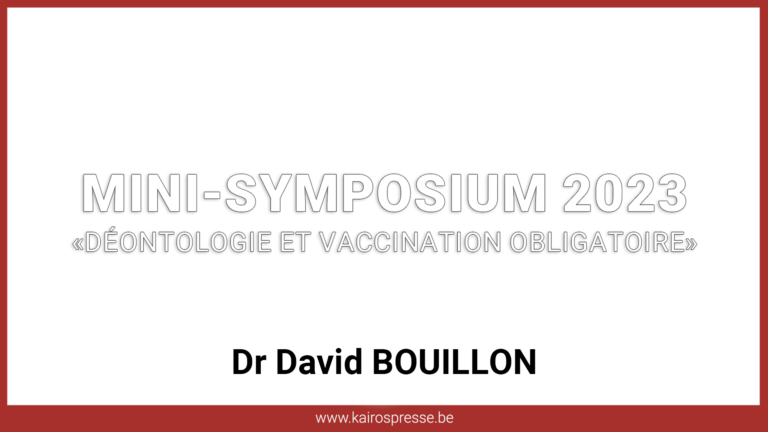 Dr David BOUILLON – Symposium 2023